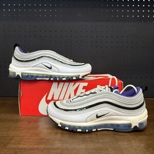 New W/ Box! Men's Nike Air Max 97 'Kaomoji' White Multi Color Classic Sneakers